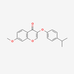 molecular formula C19H18O4 B5706331 3-(4-isopropylphenoxy)-7-methoxy-4H-chromen-4-one 