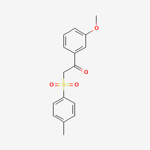 molecular formula C16H16O4S B5706333 1-(3-methoxyphenyl)-2-[(4-methylphenyl)sulfonyl]ethanone 