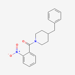 molecular formula C19H20N2O3 B5706336 4-benzyl-1-(2-nitrobenzoyl)piperidine CAS No. 349397-65-5