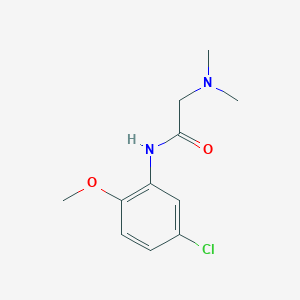 molecular formula C11H15ClN2O2 B5706357 N~1~-(5-chloro-2-methoxyphenyl)-N~2~,N~2~-dimethylglycinamide 