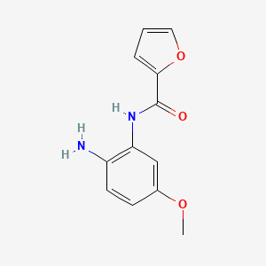 molecular formula C12H12N2O3 B5706358 N-(2-amino-5-methoxyphenyl)-2-furamide 