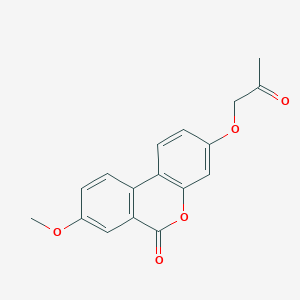 molecular formula C17H14O5 B5706370 8-methoxy-3-(2-oxopropoxy)-6H-benzo[c]chromen-6-one 