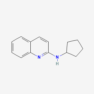molecular formula C14H16N2 B5706392 N-cyclopentyl-2-quinolinamine 
