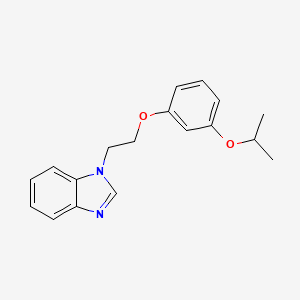 molecular formula C18H20N2O2 B5706397 1-[2-(3-isopropoxyphenoxy)ethyl]-1H-benzimidazole 