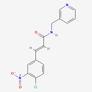 molecular formula C15H12ClN3O3 B5706410 3-(4-chloro-3-nitrophenyl)-N-(3-pyridinylmethyl)acrylamide 