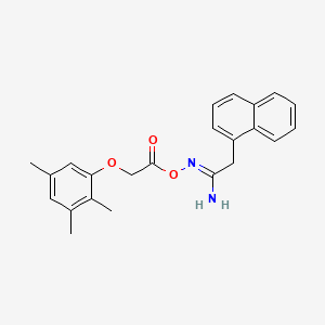 molecular formula C23H24N2O3 B5706426 2-(1-naphthyl)-N'-{[(2,3,5-trimethylphenoxy)acetyl]oxy}ethanimidamide 