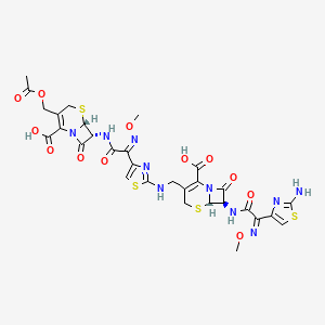 molecular formula C30H30N10O12S4 B570643 头孢噻肟二聚体 CAS No. 175032-97-0
