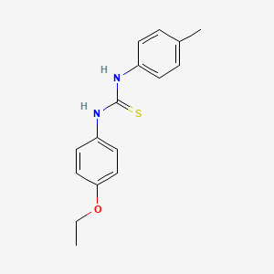 molecular formula C16H18N2OS B5706440 N-(4-ethoxyphenyl)-N'-(4-methylphenyl)thiourea 