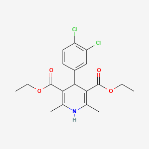 molecular formula C19H21Cl2NO4 B5706464 diethyl 4-(3,4-dichlorophenyl)-2,6-dimethyl-1,4-dihydro-3,5-pyridinedicarboxylate 