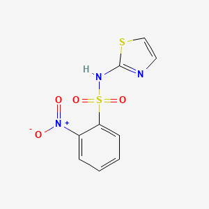 molecular formula C9H7N3O4S2 B5706466 2-nitro-N-1,3-thiazol-2-ylbenzenesulfonamide 