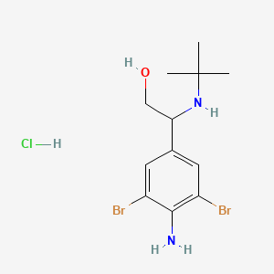 B570647 2-(4-Amino-3,5-dibromophenyl)-2-(tert-butylamino)ethanol;hydrochloride CAS No. 1021154-79-9