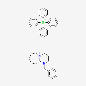B570648 Pyrimido[1,2-a]azepinium, 2,3,4,6,7,8,9,10-octahydro-1-(phenylmethyl)-, tetraphenylborate(1-) CAS No. 114367-12-3