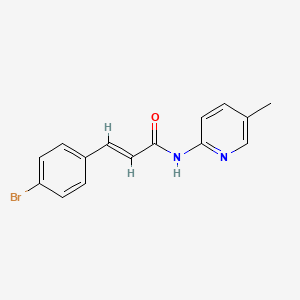 molecular formula C15H13BrN2O B5706543 3-(4-bromophenyl)-N-(5-methyl-2-pyridinyl)acrylamide 