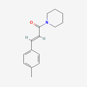 molecular formula C15H19NO B5706549 1-[3-(4-methylphenyl)acryloyl]piperidine 