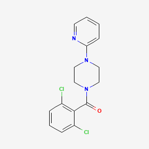 molecular formula C16H15Cl2N3O B5706576 1-(2,6-dichlorobenzoyl)-4-(2-pyridinyl)piperazine 