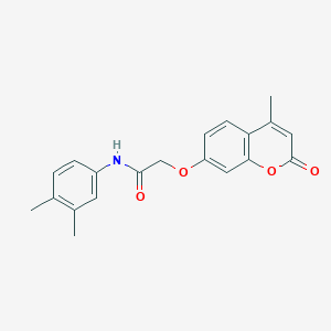 molecular formula C20H19NO4 B5706593 N-(3,4-dimethylphenyl)-2-[(4-methyl-2-oxo-2H-chromen-7-yl)oxy]acetamide 