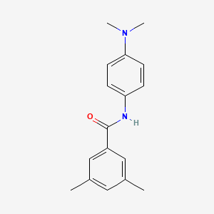 molecular formula C17H20N2O B5706622 N-[4-(dimethylamino)phenyl]-3,5-dimethylbenzamide 