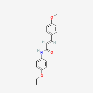 molecular formula C19H21NO3 B5706626 N,3-bis(4-ethoxyphenyl)acrylamide 