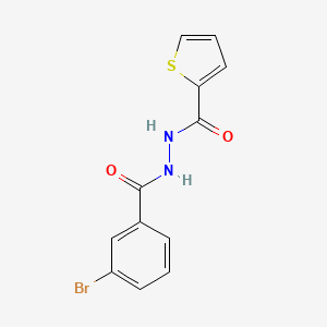 molecular formula C12H9BrN2O2S B5706632 N'-(3-bromobenzoyl)-2-thiophenecarbohydrazide 