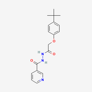 molecular formula C18H21N3O3 B5706637 N'-[2-(4-tert-butylphenoxy)acetyl]nicotinohydrazide 