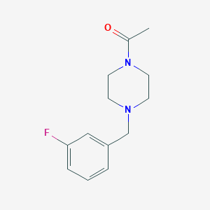 molecular formula C13H17FN2O B5706650 1-acetyl-4-(3-fluorobenzyl)piperazine 