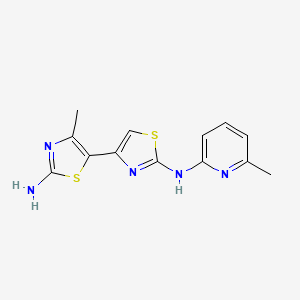 molecular formula C13H13N5S2 B5706702 4'-methyl-N~2~-(6-methyl-2-pyridinyl)-4,5'-bi-1,3-thiazole-2,2'-diamine 