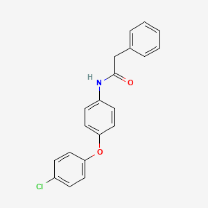 molecular formula C20H16ClNO2 B5706717 N-[4-(4-chlorophenoxy)phenyl]-2-phenylacetamide 