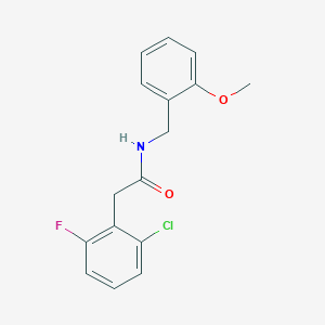 molecular formula C16H15ClFNO2 B5706742 2-(2-chloro-6-fluorophenyl)-N-(2-methoxybenzyl)acetamide 