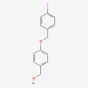 molecular formula C14H13IO2 B5706747 {4-[(4-iodobenzyl)oxy]phenyl}methanol 