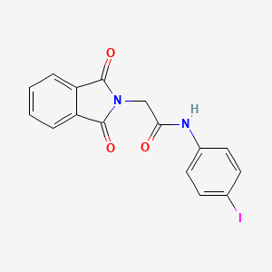 2-(1,3-dioxo-1,3-dihydro-2H-isoindol-2-yl)-N-(4-iodophenyl)acetamide