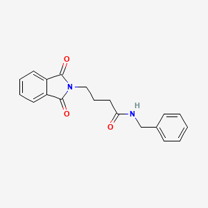 molecular formula C19H18N2O3 B5706768 N-benzyl-4-(1,3-dioxo-1,3-dihydro-2H-isoindol-2-yl)butanamide CAS No. 382652-62-2
