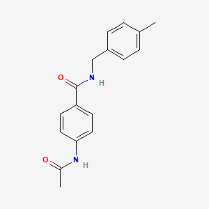 molecular formula C17H18N2O2 B5706769 4-(acetylamino)-N-(4-methylbenzyl)benzamide 