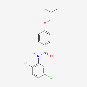 molecular formula C17H17Cl2NO2 B5706775 N-(2,5-dichlorophenyl)-4-isobutoxybenzamide 