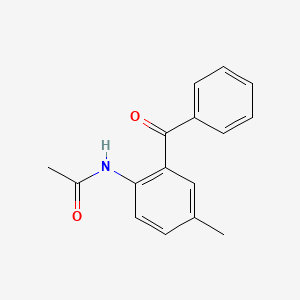 molecular formula C16H15NO2 B5706850 N-(2-benzoyl-4-methylphenyl)acetamide 