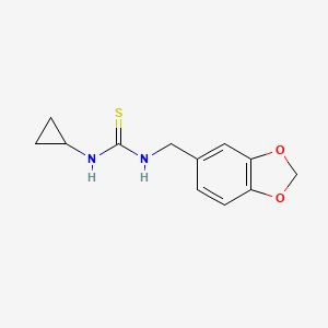 N-(1,3-benzodioxol-5-ylmethyl)-N'-cyclopropylthiourea