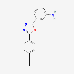 molecular formula C18H19N3O B5706872 3-[5-(4-tert-butylphenyl)-1,3,4-oxadiazol-2-yl]aniline 
