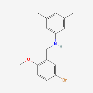 molecular formula C16H18BrNO B5706899 (5-bromo-2-methoxybenzyl)(3,5-dimethylphenyl)amine 