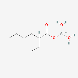 molecular formula C8H19AlO4 B570692 Aluminum, (2-ethylhexanoato-O)dihydroxy- CAS No. 123774-64-1