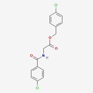 molecular formula C16H13Cl2NO3 B5706922 4-chlorobenzyl N-(4-chlorobenzoyl)glycinate 