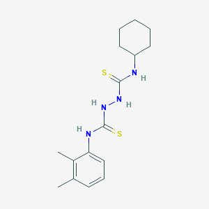 molecular formula C16H24N4S2 B5706941 N-cyclohexyl-N'-(2,3-dimethylphenyl)-1,2-hydrazinedicarbothioamide 