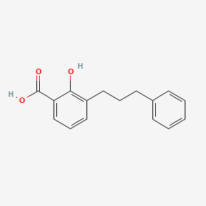 molecular formula C16H16O3 B570695 2-Hydroxy-3-(3-phenylpropyl)benzoic acid CAS No. 93434-76-5