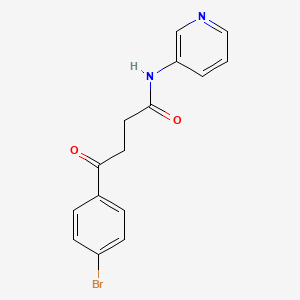 molecular formula C15H13BrN2O2 B5706952 4-(4-bromophenyl)-4-oxo-N-3-pyridinylbutanamide 