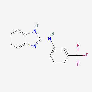 molecular formula C14H10F3N3 B5706969 N-[3-(trifluoromethyl)phenyl]-1H-benzimidazol-2-amine CAS No. 83318-23-4