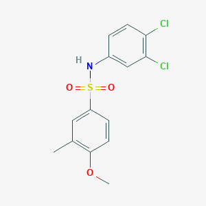 molecular formula C14H13Cl2NO3S B5706976 N-(3,4-dichlorophenyl)-4-methoxy-3-methylbenzenesulfonamide 