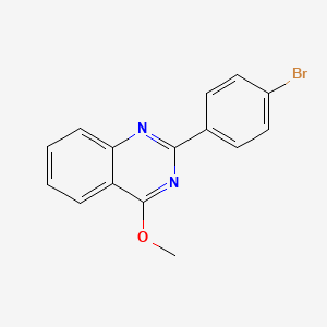 molecular formula C15H11BrN2O B5706989 2-(4-bromophenyl)-4-methoxyquinazoline 