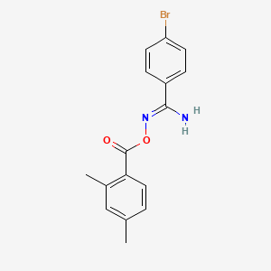 molecular formula C16H15BrN2O2 B5707005 4-bromo-N'-[(2,4-dimethylbenzoyl)oxy]benzenecarboximidamide 