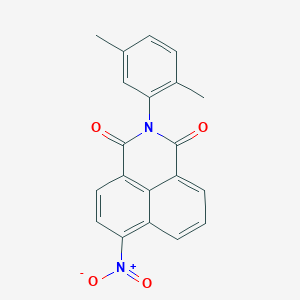 molecular formula C20H14N2O4 B5707034 2-(2,5-dimethylphenyl)-6-nitro-1H-benzo[de]isoquinoline-1,3(2H)-dione 
