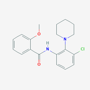 N-[3-chloro-2-(1-piperidinyl)phenyl]-2-methoxybenzamide