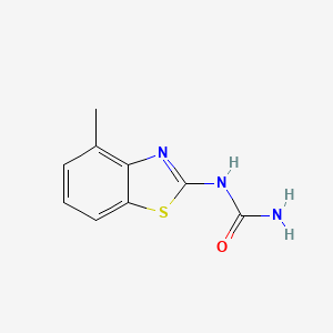 molecular formula C9H9N3OS B570709 N-(4-Methyl-1,3-benzothiazol-2-yl)urea CAS No. 115605-28-2