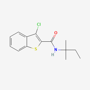 3-chloro-N-(1,1-dimethylpropyl)-1-benzothiophene-2-carboxamide